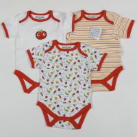 G1476: Baby Unisex Vegetables 3 Pack Bodysuits (0-9 Months)